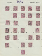 N° 46 10c. Roze In Jaarkalender Van 1884/1895 (middag En 's Avonds), Prachtige Startverzameling Voor Kalender, Ook Voor  - 1884-1891 Leopold II.