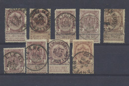 N° 55 2c. Bruin, 9 Exemplaren, Voor De Stempelzoeker, Zm/m/ntz - 1893-1900 Schmaler Bart