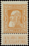 ** N° 79a 1fr. Oranjerood, Zm (OBP €870) - 1905 Grosse Barbe