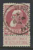 N° 74 10c. Karmijn, Prachtige Afstempeling DENDERWINDEKE, T1L, Zm (COBA +€15) - 1905 Thick Beard