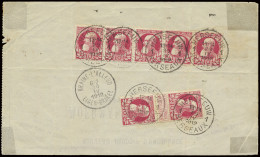 1888 N° 74 Strip Van 5, Zonder Bestelling Op Zondag En Paar Verticaal (1 Met, 1 Zonder Bestelling),T4RB Herseeuw, Ontvan - 1905 Thick Beard