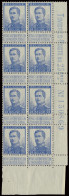 ** N° 120 25c. Blauw In Veldeel Van 8 Met Randinscriptie, Zm - 1912 Pellens