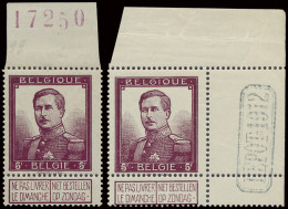 ** N° 122 (2x) 1 Keer Met N° In Bladboord En 1x Met DEPOT 1912 Rechterbovenbladhoek, Zm (OBP ++€510) - 1912 Pellens