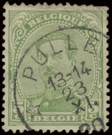 N° 137 5c. Geelgroen Met Afstempeling Relais PULLE, Zegel Na Te Kijken, Prachtige Stempel T2R, Zm (COBA R Pellens) - 1915-1920 Alberto I