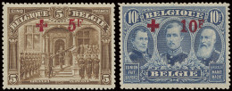 * N° 150/63 Volledige Reeks, Zm (OBP €1.550) - 1918 Rode Kruis