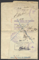 1919 Doorlatingsbewijs Naar Nederland, Dd. 9 Mai 1919 Te Anvers, Met Stempels Als Ministère Des Affaires étrangères, Com - Andere & Zonder Classificatie