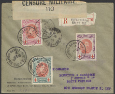 1917 N° 132/134 Op Brief Vanuit Baarle-Hertog, Dd. 10/IX/17, Naar ST.-Adresse In Frankrijk. - Censuur Militaire 110, Zm - Armée Belge