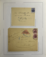 1915/1918 Verzameling Van +/-200 Brieven, Zichtkaarten En PWST In 2 Davo Albums Met Diverse Bestemmingen, W.o. Stempels  - Deutsche Armee