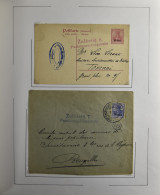 1915/1918 Verzameling Van +/-80 Brieven En PWST In Davo Album Van De Duitse Bezetting In Het General Gouvernement, Etapp - Army: German