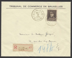 1933 N° 322A Op Aangetekende Brief Van Ixelles-Elsene 10.II.1933 (agentschap) Ter Stede, Zm - 1931-1934 Mütze (Képi)