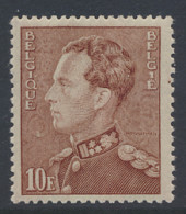 ** N° 434A 10fr. Bleekbruin, Zm (OBP €50) - 1936-1951 Poortman