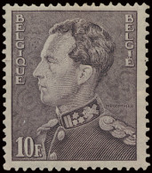 ** N° 434B 10fr. Lilagrijs, Zm (OBP €210) - 1936-1951 Poortman