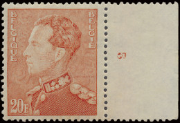 ** N° 435Aa 20fr. Bleekoranje, Met Certificaat Soeteman (1992), Zm (OBP €500) - 1936-51 Poortman