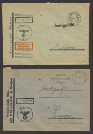 1944, 67 Dienstbrieven, Alle Verstuurd Naar Eupen Uit Diverse Duitse Steden, Zm/m - WW II (Covers & Documents)