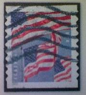 United States, Scott #5657, Used(o), 2022, Three Flags Definitive, (58¢), Red, White, And Dark And Light Blue - Usados
