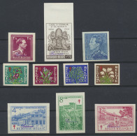 N° 826 (* Op Bladboord), 832/33 En 834/40 Ongetand, Volledige Reeksen Met Specimen, Zm (OBP € 309) - Andere & Zonder Classificatie