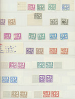 ** 1966/1983 Nieuw Type, Heraldieke Leeuw, Studieverzameling Met Diverse Types En Papiersoorten, Zm - Autres & Non Classés