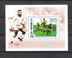 Liberia   -  1986.  Vintage  Match  " Zaire - Brasile   1974 ".  Honour To Pelè.  MNH - 1986 – Mexico