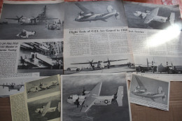 Lot De 16g D'anciennes Coupures De Presse De L'aéronef Américain Grumman C-21 COD - Aviazione