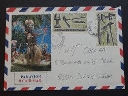 Polynésie,  Timbre Numéro 288 × 2 Sur Lettre.Ile Des Marquises. - Covers & Documents