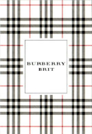 Carte Parfumée Gaufrée Parfum Burberry Brit Dos Blanc En Superbe.Etat - Profumeria Moderna (a Partire Dal 1961)