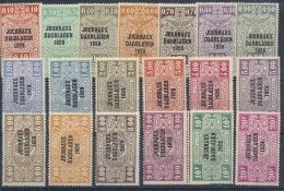 ** JO 1/18 Volledige Reeks Met Opdruk Journeaux Dagbladen 1928, Zm (OBP €1.100) - Dagbladzegels [JO]