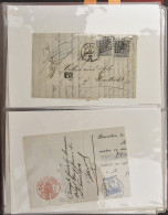 1865/1992 Samenstelling 72 Diverse Poststukken In Album, W.o. Aangetekende, Leopold I En II, 14/18, FDC, Zm/m/ntz - Other & Unclassified