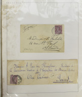 1879/1973 Samenstelling 55 Poststukken, Overwegend Met Stempels Van De Burelen Anderlecht, Cureghem, Cureghem (station), - Other & Unclassified