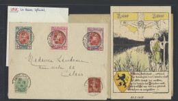 1904/1937 Samenstelling Van 17 Poststukken, Merendeel Gefrankeerd Met Rode Kruis Uitgaven 1914/1915, Zm/m/ntz - Other & Unclassified