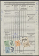 4 Moderne Gefrankeerde Documenten, W.o. Borderel Van Storting, Taxipost, Invoerrechten En Herverzending, Zm - Otros & Sin Clasificación
