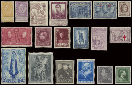 **/* 1849/1949 Verzameling In Album Davo, Waarbij Fijne Baard **/*, Caritas **, Pellens **/*, 5 Franken *, Rode Kruis *, - Collections