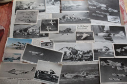 Lot De 190g D'anciennes Coupures De Presse Et Photo De L'aéronef Américain Grumman A2F-1 "Intruder" - Luchtvaart