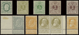 1863/1926 Samenstelling Diverse Uitgiften, Waarbij Betere, In Gemengde Kwaliteit, W.o. 1869, 1884, Fijne Baard, Grove Ba - Collections