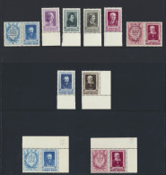 ** N° 880/81, 892/97, 898/99 En PR 119/20 Schrijvers En 2-luiken, Zm (OBP €895) - Collections