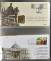 FDC 1999/2009 Prachtige Verzameling 69 Muntbrieven (numis) In 2 Albums, Zm - Collections