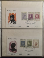 FDC 1964/1974 Voorraad FDC's In 7 Albums (623 Stuks) - Collections
