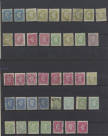 *(*)(**)/0 Accumulation Between N° 1/5 1886 Issue, 40 Stamps In Very Mixed Quality, Some Interesting Cancellations And S - 1884-1894