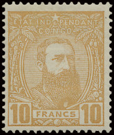 * N° 13 10Fr. Yellow-ochre Off Centre To The Bottom Left Corner, Mint And Hinged, Superb, With Cert., Vf (OBP €900) - 1884-1894