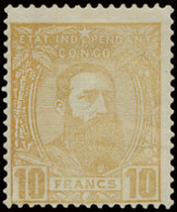 * N° 13 10fr. Yellow Ochre Off Centre To The Bottom Left Corner, Signed SPHB, With Certificate, Vf/f (OBP €900) - 1884-1894