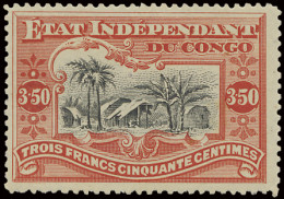 * N° 27 3,50Fr. Vermilion, Mint With LH, Vf (OBP €280) - Other & Unclassified