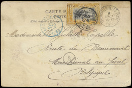 1903, Lado - Congo River Route, Picture Postcard Franked With OBP N° 20, Written AU BORD DU NILE September 7, 1903, It T - Sonstige & Ohne Zuordnung