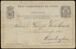 1892 Van Kerchoven Expedition, Postal Stationary Catalogue Stibbe N° 4, Written By G. Van Cauwenberghe In Bomokandi (Mar - Sonstige & Ohne Zuordnung
