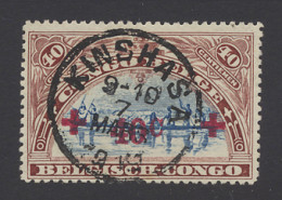 N° 76 40c. - Mols Red Cross Issue, Cancelled Kinshasa March 7, 1919 In Black, Vf - Other & Unclassified