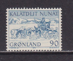 GREENLAND - 1971-77 Mail Transport  90o Never Hinged Mint - Ongebruikt