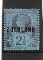 ZULULAND 1891 2½d SG 4 MOUNTED MINT Cat £45 - Zoulouland (1888-1902)