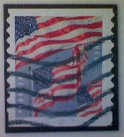 United States, Scott #5657, Used(o), 2022, Three Flags Definitive, (58¢), Red, White, And Dark And Light Blue - Gebraucht