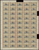 ** N° 101 (1 Full Sheet And 1 Bloc Of 49 Stamps) And 102 (bloc Of 28 Stamps) 10c. On 1Fr. Olive And 25c. On 40c. Carmine - Autres & Non Classés
