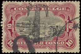 N° 65 10c. Carmine Bilingual 1915 Issue, Booklet Pane Alpha 3rd Printing, Position #7, Used With Out Of Use O Mark And T - Markenheftchen
