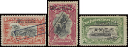 * TX 17/26 Mols Issue With Typo Overprint CONGO BELGE, Full Set With Various Types Of Boxed TAXES, Mint And Hinged, Vf/f - Other & Unclassified