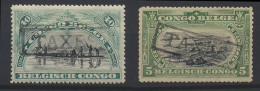 */(*) 1910 Two Stamps With Overprint TAXES (Du Four Type V), Vf/f - Other & Unclassified